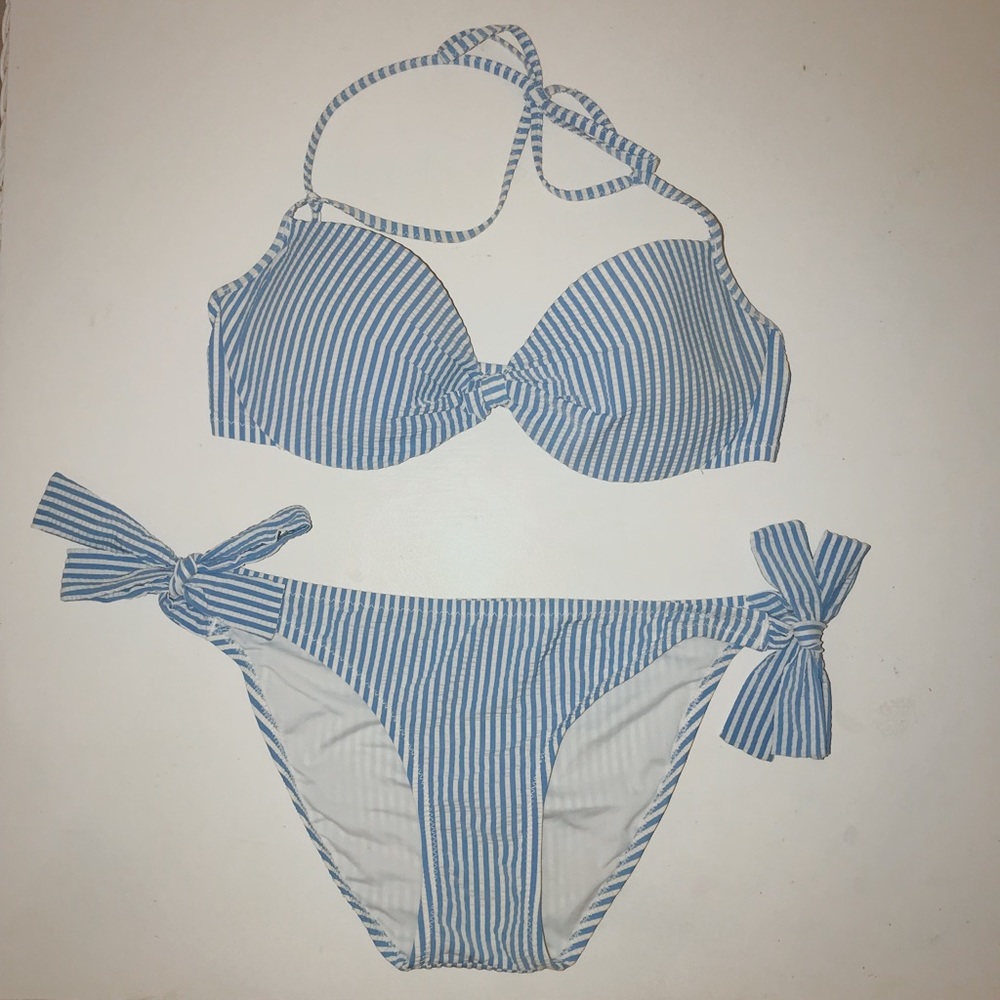 J.Crew Striped Bikini